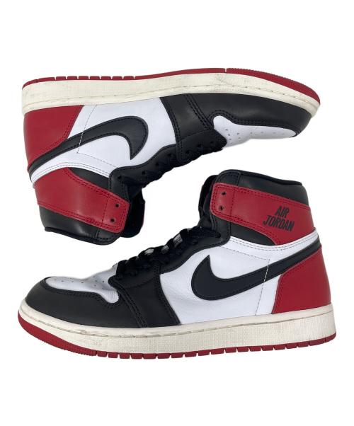NIKE（ナイキ）NIKE (ナイキ) スニーカー AIR JORDAN 1 RETRO HIGH OG（エアジョーダン1 レトロ ハイ OG） レッド×ホワイト サイズ:27cmの古着・服飾アイテム