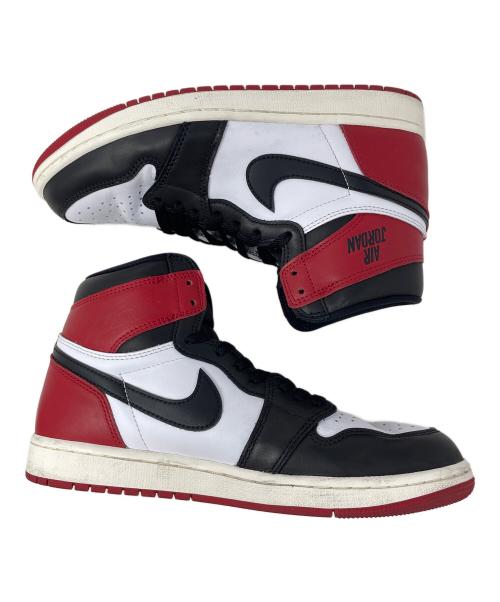 NIKE（ナイキ）NIKE (ナイキ) スニーカー AIR JORDAN 1 RETRO HIGH OG（エアジョーダン1 レトロ ハイ OG） レッド×ホワイト サイズ:27cmの古着・服飾アイテム