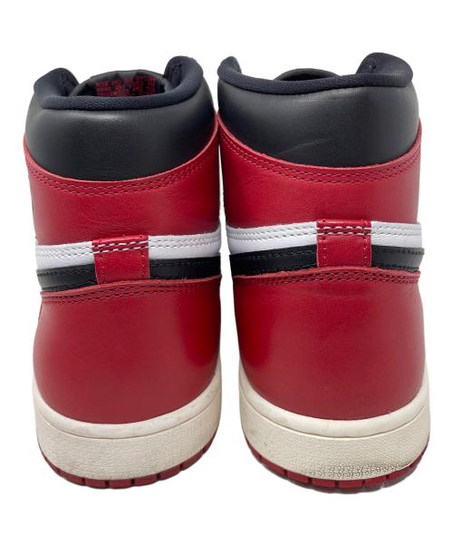 NIKE（ナイキ）NIKE (ナイキ) スニーカー AIR JORDAN 1 RETRO HIGH OG（エアジョーダン1 レトロ ハイ OG） レッド×ホワイト サイズ:27cmの古着・服飾アイテム