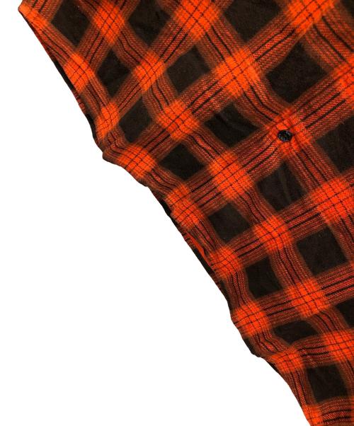 RATS（ラッツ）RATS (ラッツ) チェックネルシャツ PRINT FLANNEL CHECK SHIRT（プリント フランネル チェック シャツ） レッド サイズ:EXTRA LARGEの古着・服飾アイテム
