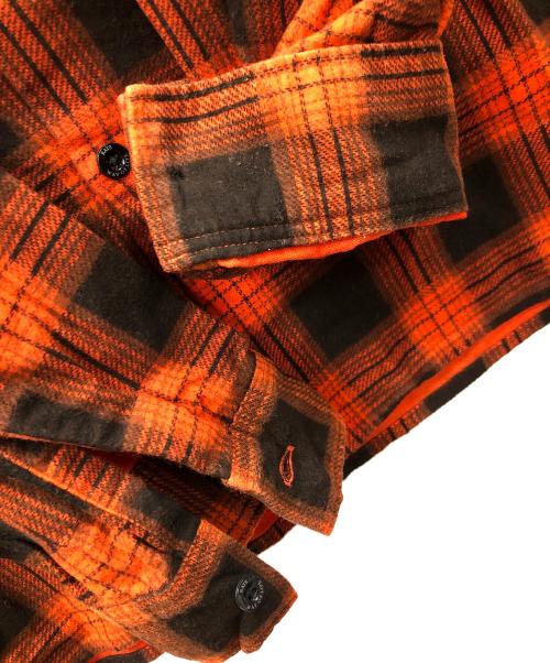 RATS（ラッツ）RATS (ラッツ) チェックネルシャツ PRINT FLANNEL CHECK SHIRT（プリント フランネル チェック シャツ） レッド サイズ:EXTRA LARGEの古着・服飾アイテム