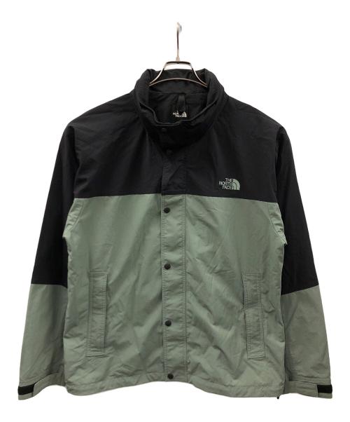 THE NORTH FACE（ザ ノース フェイス）THE NORTH FACE (ザ ノース フェイス) ナイロンジャケット ハイドレナウィンドジャケット ブラック×グリーン サイズ:XLの古着・服飾アイテム