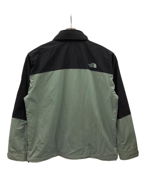 THE NORTH FACE（ザ ノース フェイス）THE NORTH FACE (ザ ノース フェイス) ナイロンジャケット ハイドレナウィンドジャケット ブラック×グリーン サイズ:XLの古着・服飾アイテム