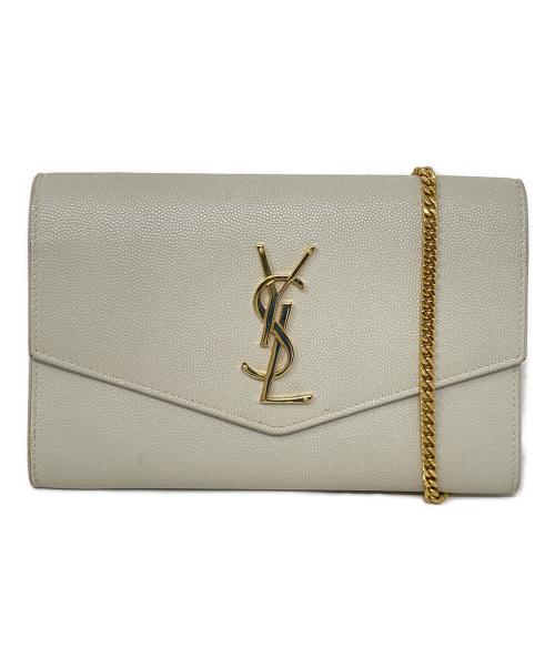 Saint Laurent Paris（サンローランパリ）Saint Laurent Paris (サンローランパリ) ショルダーバッグ アップタウン チェーンウォレット ベージュ サイズ:実寸サイズにてご確認ください。の古着・服飾アイテム