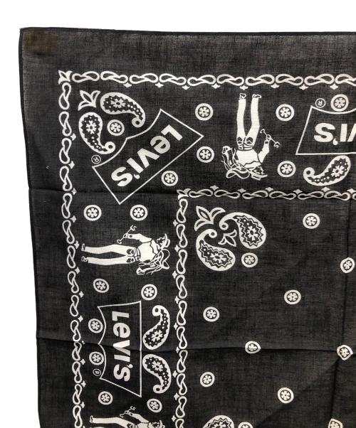 LEVI'S（リーバイス）LEVI'S (リーバイス) バンダナスカーフ サドルマン ブラック サイズ:実寸サイズにてご確認ください。の古着・服飾アイテム