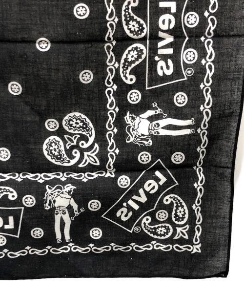 LEVI'S（リーバイス）LEVI'S (リーバイス) バンダナスカーフ サドルマン ブラック サイズ:実寸サイズにてご確認ください。の古着・服飾アイテム