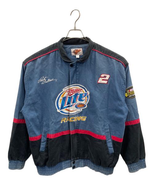 WINNERS CIRCLE（ウィナーズ・サークル）WINNERS CIRCLE (ウィナーズ・サークル) レーシングジャケット miller lite（ミラー ライト） ブルー サイズ:Mの古着・服飾アイテム