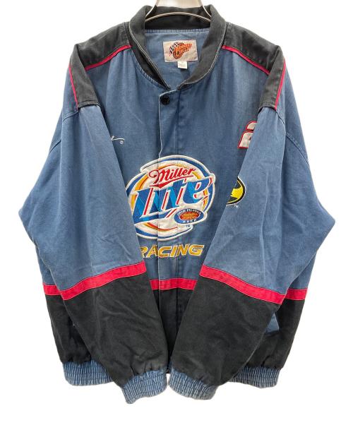 WINNERS CIRCLE（ウィナーズ・サークル）WINNERS CIRCLE (ウィナーズ・サークル) レーシングジャケット miller lite（ミラー ライト） ブルー サイズ:Mの古着・服飾アイテム