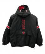 STARTERスターター）の古着「アノラック中綿パーカー 90s BULLS（90年代 ブルズ）」｜ブラック