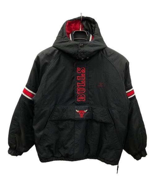 STARTER（スターター）STARTER (スターター) アノラック中綿パーカー 90s BULLS（90年代 ブルズ） ブラック サイズ:Lの古着・服飾アイテム