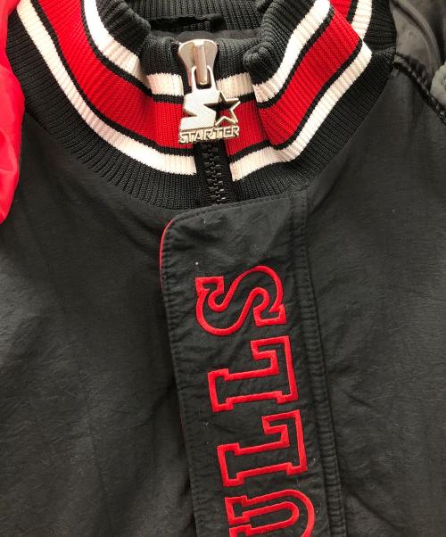 STARTER（スターター）STARTER (スターター) アノラック中綿パーカー 90s BULLS（90年代 ブルズ） ブラック サイズ:Lの古着・服飾アイテム