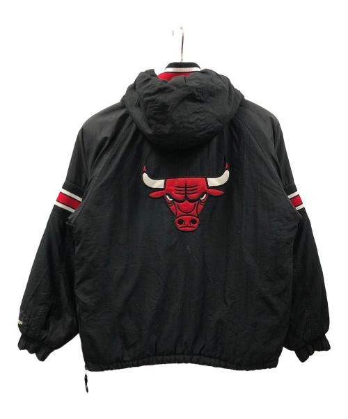 STARTER（スターター）STARTER (スターター) アノラック中綿パーカー 90s BULLS（90年代 ブルズ） ブラック サイズ:Lの古着・服飾アイテム