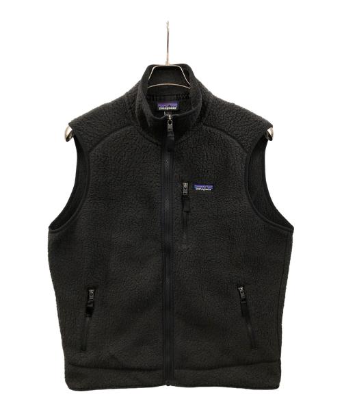 Patagonia（パタゴニア）Patagonia (パタゴニア) フリースベスト レトロパイルベスト ブラック サイズ:Lの古着・服飾アイテム
