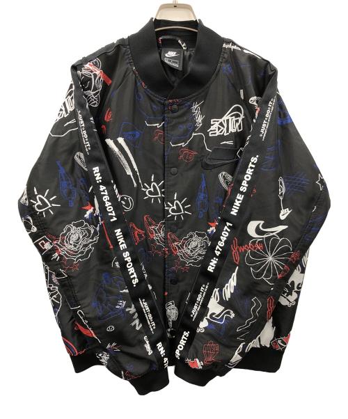 NIKE（ナイキ）NIKE (ナイキ) 中綿ジャケット NSP BOMBER JACKET（エヌエスピー ボンバー ジャケット） ブラック サイズ:Lの古着・服飾アイテム