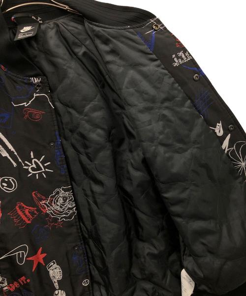 NIKE（ナイキ）NIKE (ナイキ) 中綿ジャケット NSP BOMBER JACKET（エヌエスピー ボンバー ジャケット） ブラック サイズ:Lの古着・服飾アイテム