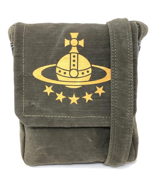 Vivienne Westwood（ヴィヴィアンウエストウッド）Vivienne Westwood (ヴィヴィアンウエストウッド) ショルダーバッグ ORB STARS(オーブスターズ) オリーブ サイズ:実寸サイズにてご確認ください。の古着・服飾アイテム