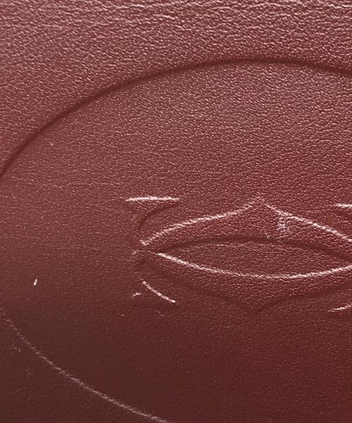 Cartier（カルティエ）Cartier (カルティエ) 長財布 二つ折り札入れ ワインレッド サイズ:実寸サイズにてご確認ください。の古着・服飾アイテム