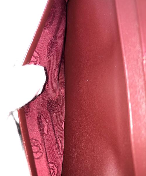 Cartier（カルティエ）Cartier (カルティエ) 長財布 二つ折り札入れ ワインレッド サイズ:実寸サイズにてご確認ください。の古着・服飾アイテム