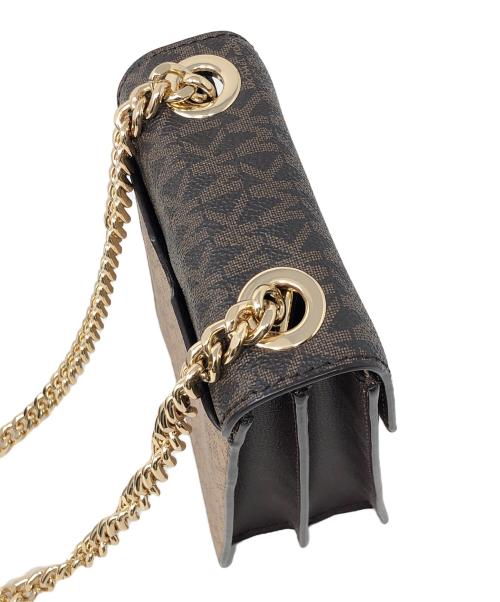 MICHAEL KORS（マイケル・コース）MICHAEL KORS (マイケル・コース) スマホポーチ ベージュ×ブラウン サイズ:実寸サイズにてご確認ください。の古着・服飾アイテム
