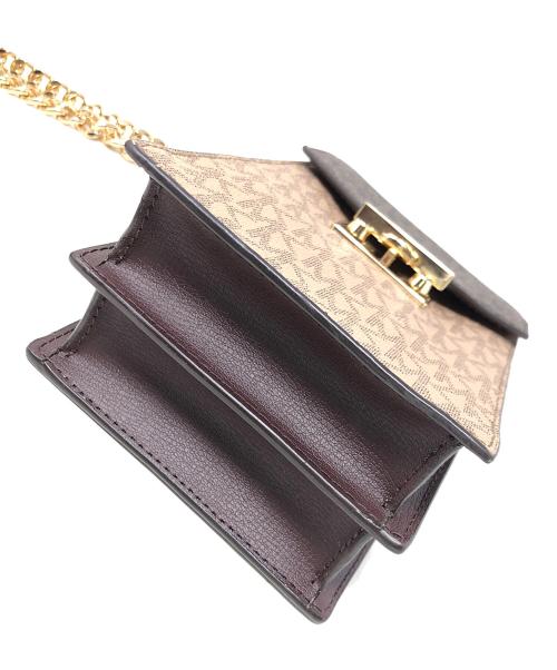 MICHAEL KORS（マイケル・コース）MICHAEL KORS (マイケル・コース) スマホポーチ ベージュ×ブラウン サイズ:実寸サイズにてご確認ください。の古着・服飾アイテム