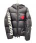中古・古着 DSQUARED2 (ディースクエアード) ダウンジャケット アームロゴ ブラック サイズ:46：20000円