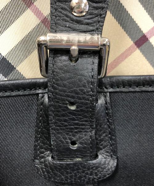BURBERRY（バーバリー）BURBERRY (バーバリー) トートバッグ ベージュ×ブラック サイズ:実寸サイズにてご確認ください。の古着・服飾アイテム