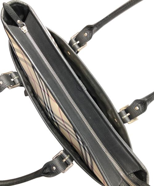 BURBERRY（バーバリー）BURBERRY (バーバリー) トートバッグ ベージュ×ブラック サイズ:実寸サイズにてご確認ください。の古着・服飾アイテム