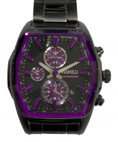 中古・古着通販】SEIKO (セイコー) 腕時計 クロノグラフ ブラック