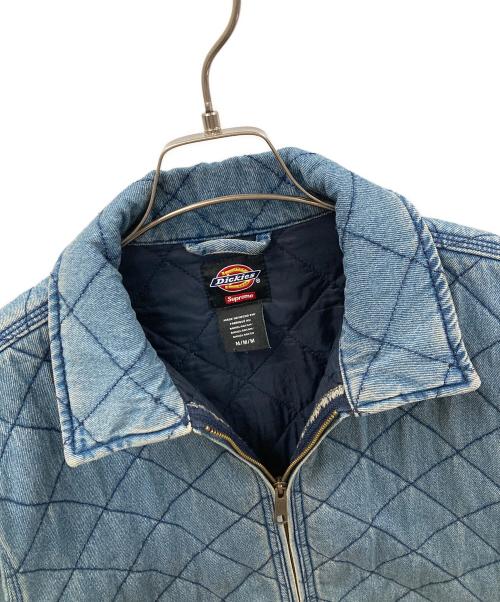 Dickies（ディッキーズ）Dickies (ディッキーズ) SUPREME (シュプリーム) キルティングデニムジャケット Quilted Denim Work Jacket（キルテッド デニム ワーク ジャケット） ブルー サイズ:Mの古着・服飾アイテム