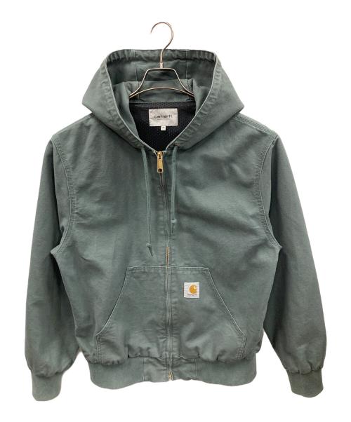 CarHartt（カーハート）CarHartt (カーハート) フーデッドジャケット アクティブジャケット オリーブ サイズ:Mの古着・服飾アイテム