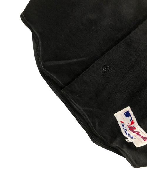Majestic（マジェスティック）Majestic (マジェスティック) ベースボールシャツ ホワイトソックス ブラック サイズ:40の古着・服飾アイテム