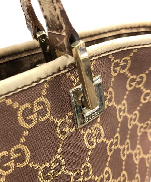 GUCCI（グッチ）GUCCI (グッチ) ハンドバッグ GGキャンバス サイズ:実寸サイズにてご確認ください。の古着・服飾アイテム