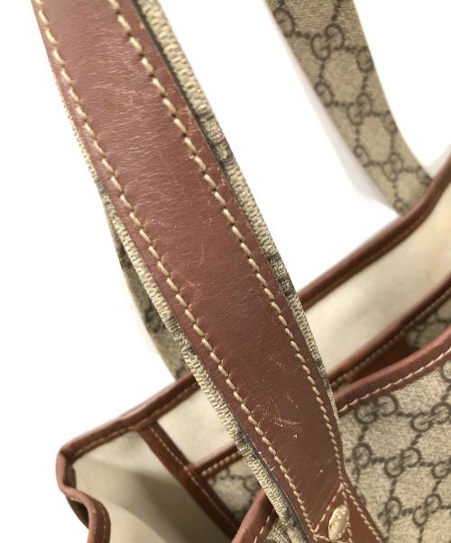 GUCCI（グッチ）GUCCI (グッチ) トートバッグ シェリーライン GGスプリーム ベージュ サイズ:実寸サイズにてご確認ください。の古着・服飾アイテム
