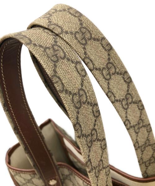 GUCCI（グッチ）GUCCI (グッチ) トートバッグ シェリーライン GGスプリーム ベージュ サイズ:実寸サイズにてご確認ください。の古着・服飾アイテム