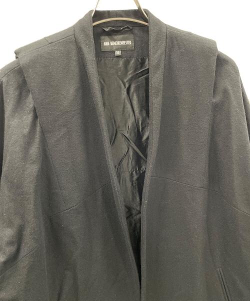ANN DEMEULEMEESTER（アンドゥムルメステール）ANN DEMEULEMEESTER (アンドゥムルメステール) ウールジャケット ブラック サイズ:36の古着・服飾アイテム