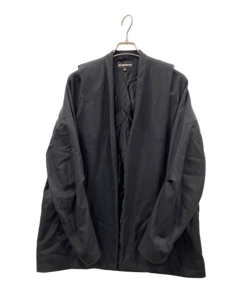ANN DEMEULEMEESTER（アンドゥムルメステール）ANN DEMEULEMEESTER (アンドゥムルメステール) ウールジャケット ブラック サイズ:36の古着・服飾アイテム