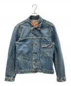 LEVI'Sリーバイス）の古着「デニムジャケット 1stTYPE DESIGN TRUCKER JACKET（ファーストタイプ デザイン トラッカージャケット）」｜ブルー