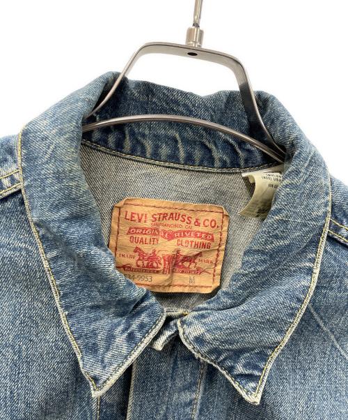 LEVI'S（リーバイス）LEVI'S (リーバイス) デニムジャケット 1stTYPE DESIGN TRUCKER JACKET（ファーストタイプ デザイン トラッカージャケット） ブルー サイズ:Mの古着・服飾アイテム