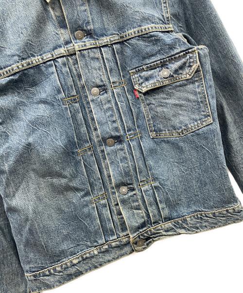 LEVI'S（リーバイス）LEVI'S (リーバイス) デニムジャケット 1stTYPE DESIGN TRUCKER JACKET（ファーストタイプ デザイン トラッカージャケット） ブルー サイズ:Mの古着・服飾アイテム
