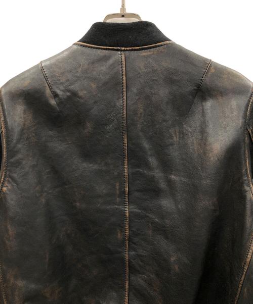 AVIREX（アヴィレックス）AVIREX (アヴィレックス) レザーブルゾン ブラック サイズ:Lの古着・服飾アイテム