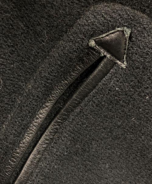 STYLE EYES（スタイルアイズ）STYLE EYES (スタイルアイズ) ウールジャケット LEATHER COMBINATION SPORTS JACKET（レザー コンビネーション スポーツ ジャケット） ブラック サイズ:40の古着・服飾アイテム