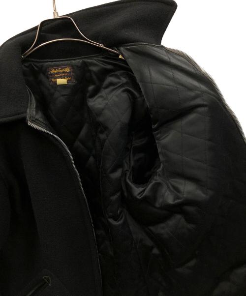 STYLE EYES（スタイルアイズ）STYLE EYES (スタイルアイズ) ウールジャケット LEATHER COMBINATION SPORTS JACKET（レザー コンビネーション スポーツ ジャケット） ブラック サイズ:40の古着・服飾アイテム