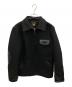 STYLE EYES（スタイルアイズ）の古着「ウールジャケット LEATHER COMBINATION SPORTS JACKET（レザー コンビネーション スポーツ ジャケット）」｜ブラック
