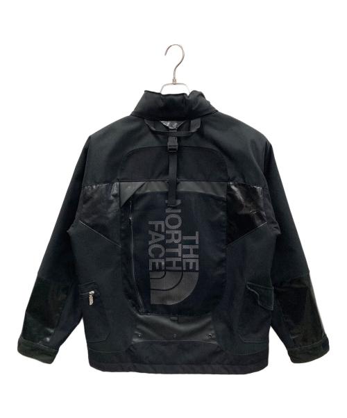 eYe COMME des GARCONS JUNYAWATANABE MAN（アイ コム デ ギャルソン ジュンヤ ワタナベ マン）eYe COMME des GARCONS JUNYAWATANABE MAN THE NORTH FACE (ザ ノース フェイス) 中綿ジャケット コーデュラツイル カスタマイズジャケット ブラック×オレンジ サイズ:Mの古着・服飾アイテム