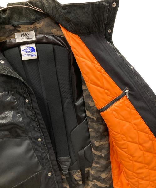 eYe COMME des GARCONS JUNYAWATANABE MAN（アイ コム デ ギャルソン ジュンヤ ワタナベ マン）eYe COMME des GARCONS JUNYAWATANABE MAN THE NORTH FACE (ザ ノース フェイス) 中綿ジャケット コーデュラツイル カスタマイズジャケット ブラック×オレンジ サイズ:Mの古着・服飾アイテム