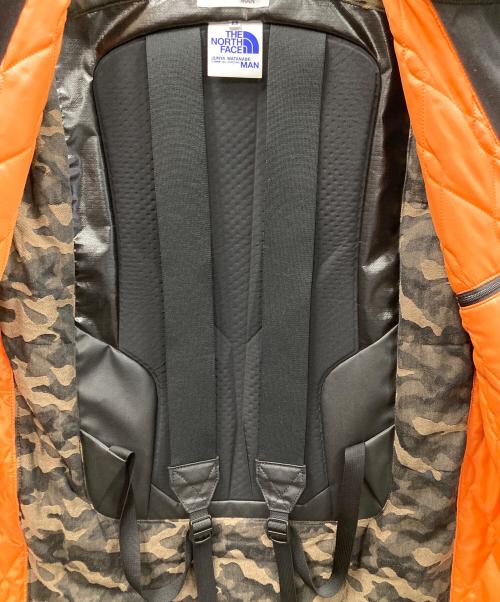 eYe COMME des GARCONS JUNYAWATANABE MAN（アイ コム デ ギャルソン ジュンヤ ワタナベ マン）eYe COMME des GARCONS JUNYAWATANABE MAN THE NORTH FACE (ザ ノース フェイス) 中綿ジャケット コーデュラツイル カスタマイズジャケット ブラック×オレンジ サイズ:Mの古着・服飾アイテム