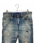 DENIM BY VANQUISH&FRAGMENT (デニムバイヴァンキッシュ&フラグメント) ダメージデニムパンツ インディゴ サイズ:32：14000円
