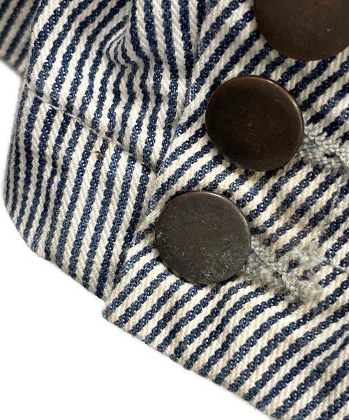 MARC JACOBS（マークジェイコブス）MARC JACOBS (マークジェイコブス) テーラードジャケット ホワイト×ネイビー サイズ:Sの古着・服飾アイテム