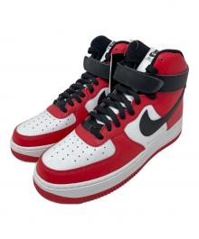 NIKE（ナイキ）の古着「ハイカットスニーカー BY YOU AIR FORCE 1 HIGH（バイ ユー エア フォース 1 ハイ）」｜レッド×ホワイト