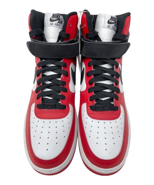 NIKE（ナイキ）NIKE (ナイキ) ハイカットスニーカー BY YOU AIR FORCE 1 HIGH（バイ ユー エア フォース 1 ハイ） レッド×ホワイト サイズ:28.5cm 未使用品の古着・服飾アイテム
